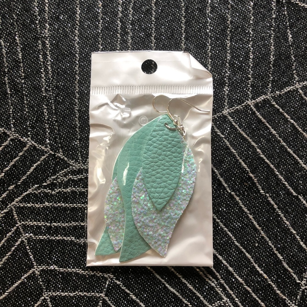 Leather earrings